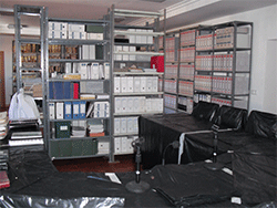 Una perspectiva m&aacute;s del Archivo Municipal durante su estancia en el Sal&oacute;n de Plenos
